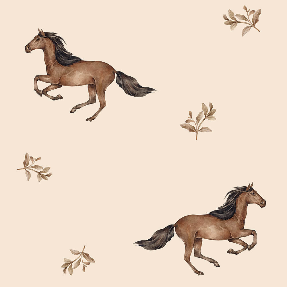 Caballos Beige (Horses Beige) – Dekornik