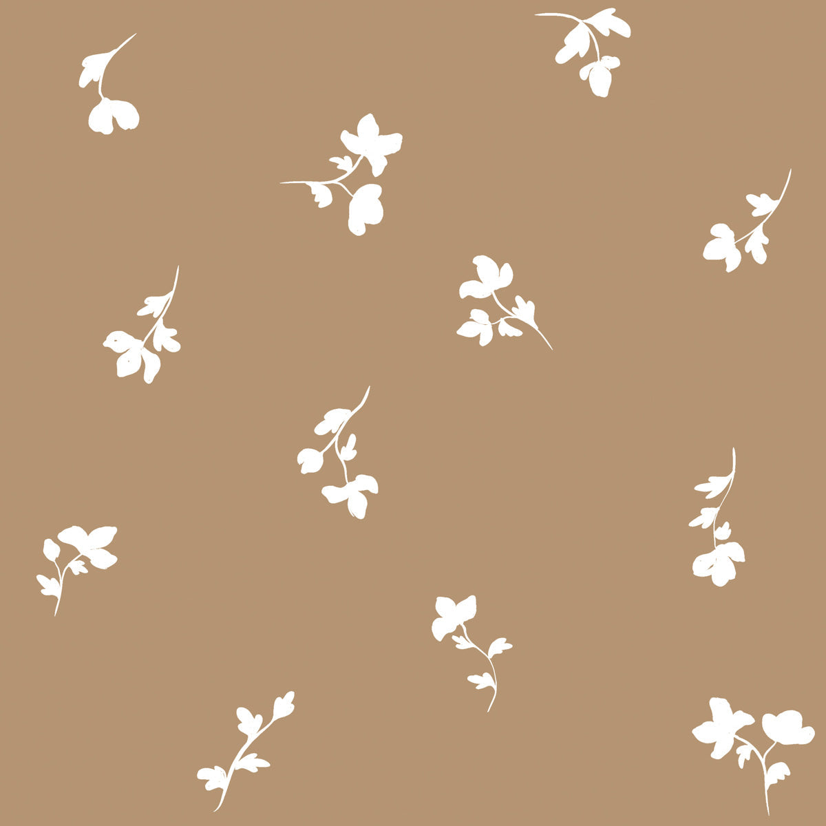 Flores de París Marrón (Paris Flowers Brown) – Dekornik