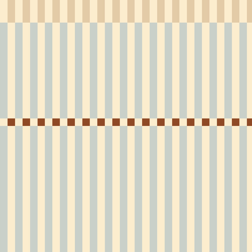 Rayas Nostalgia Beige y Azul (Stripes Nostalgia Beige Blue Vintage) – Dekornik