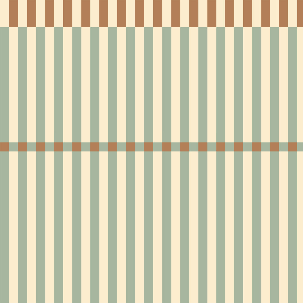 Rayas Nostalgia Verde Vintage (Stripes Nostalgia Green Vintage) – Dekornik