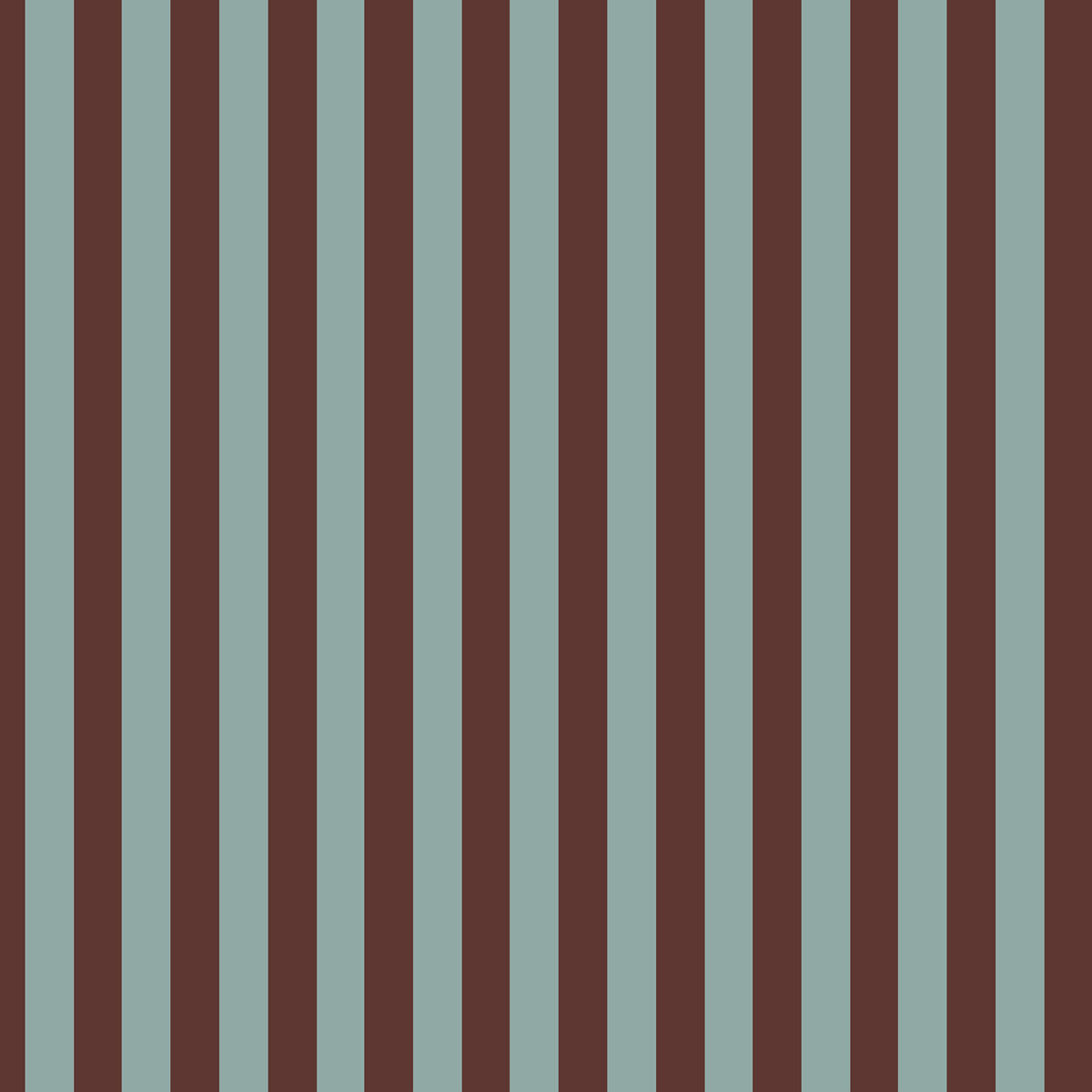 Rayas Anchas Marrón Elegante y Menta (Wide Stripes Classy Brown and Mint) – Dekornik