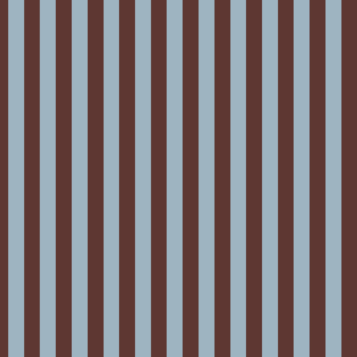 Rayas Anchas Marrón Elegante y Azul Bruma (Wide Stripes Classy Brown and Misty Blue) – Dekornik