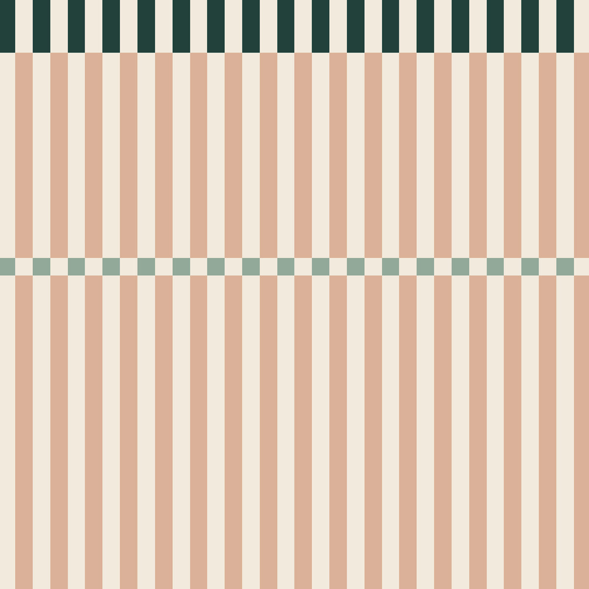 Rayas Rosa Cereza y Verde (Stripes Happy Cherry Pink and Green) – Dekornik
