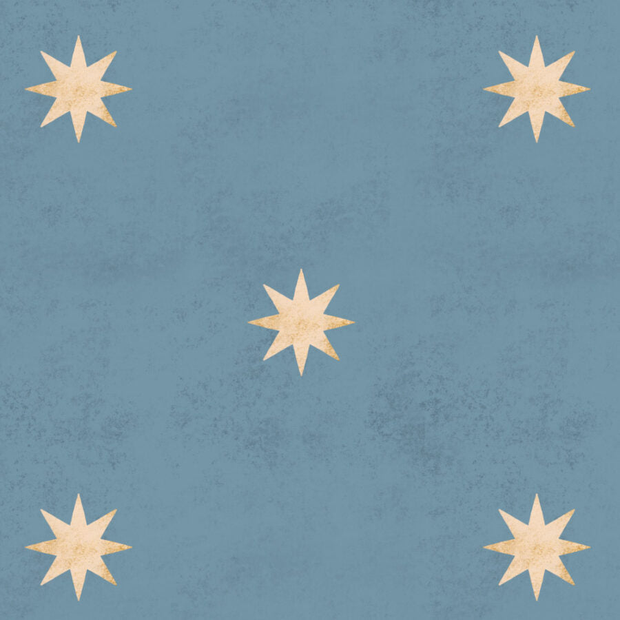 Papel pintado Classy Stars Blue - Dekornik