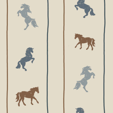 Papel pintado Delicate Horses with Stars - Dekornik