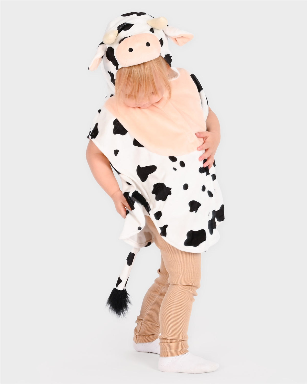 Disfraz infantil de vaca con capa y capucha - DEN GODA FEN