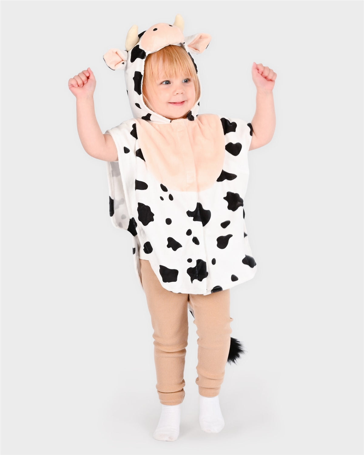Disfraz infantil de vaca con capa y capucha - DEN GODA FEN