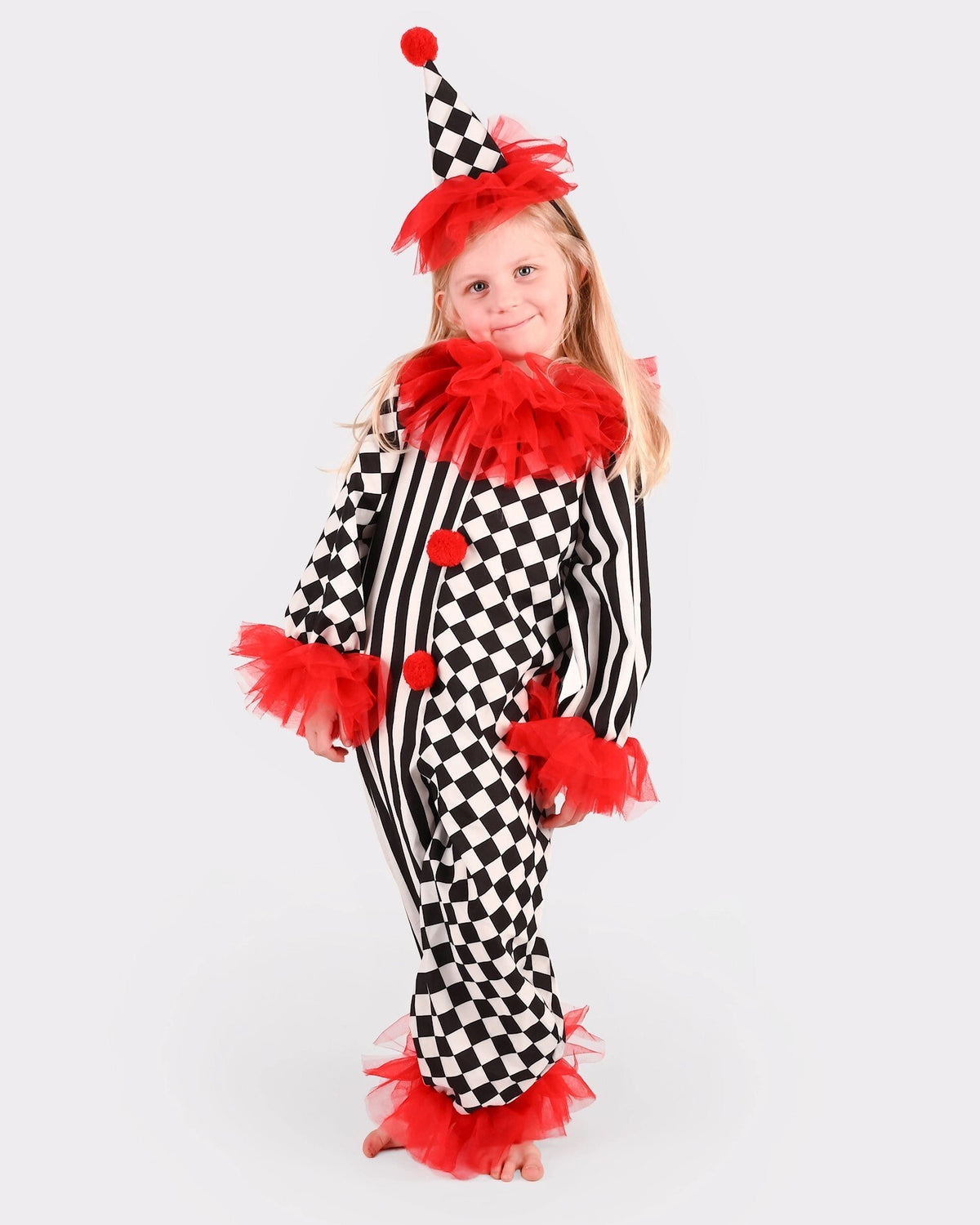 Disfraz infantil de arlequín / payaso - Den Goda Fen