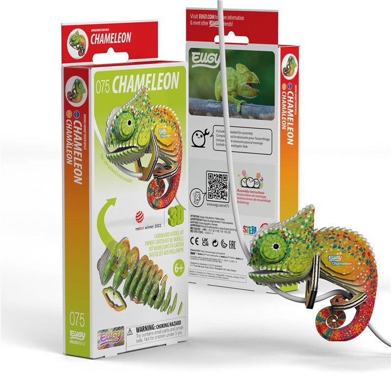 EUGY 075 Chameleon - Rompecabezas 3D Sustentable