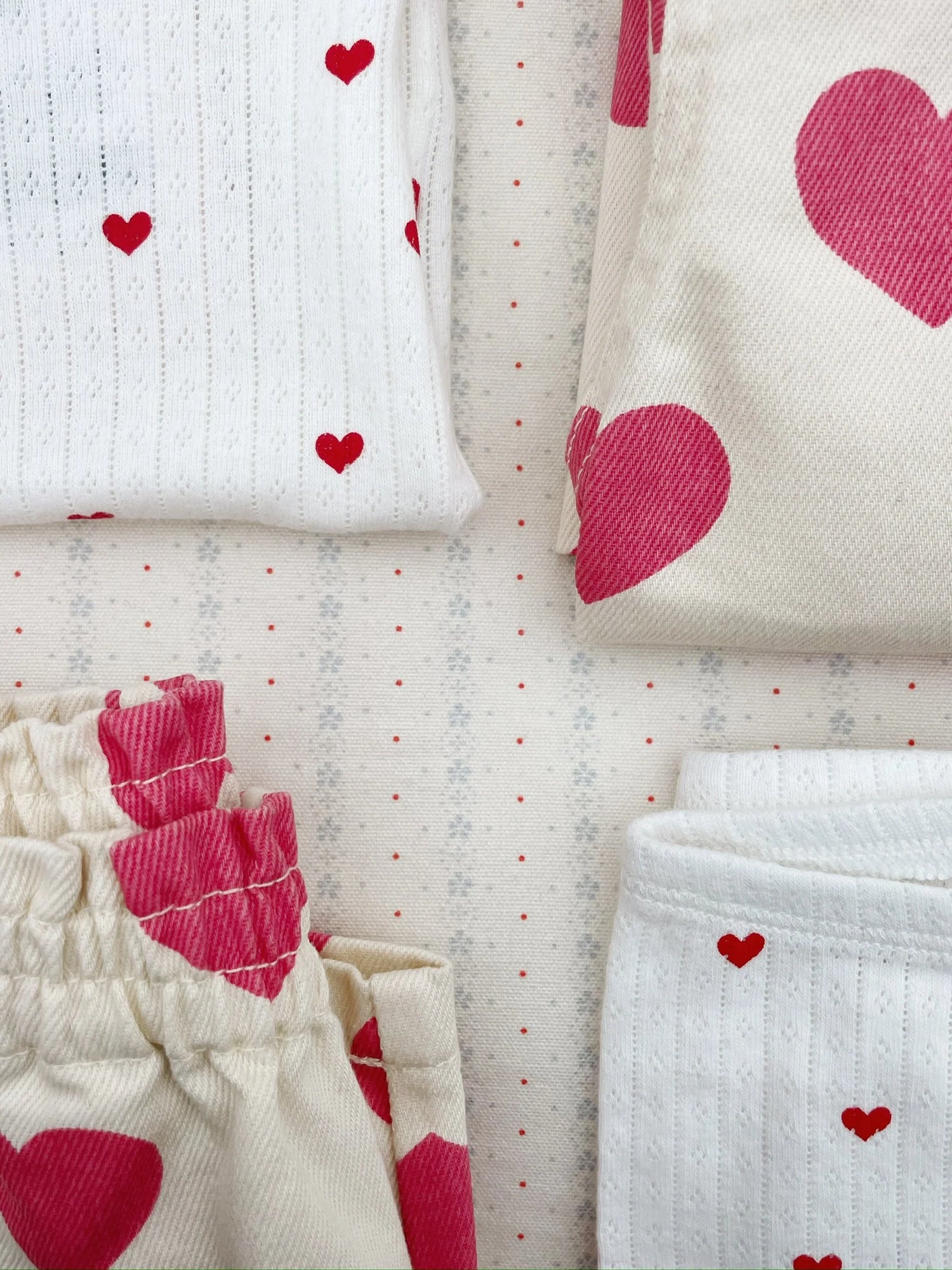 Pantalones de Denim Suave MAGOT con Volantes Bon Coeur Pink - Konges Sløjd