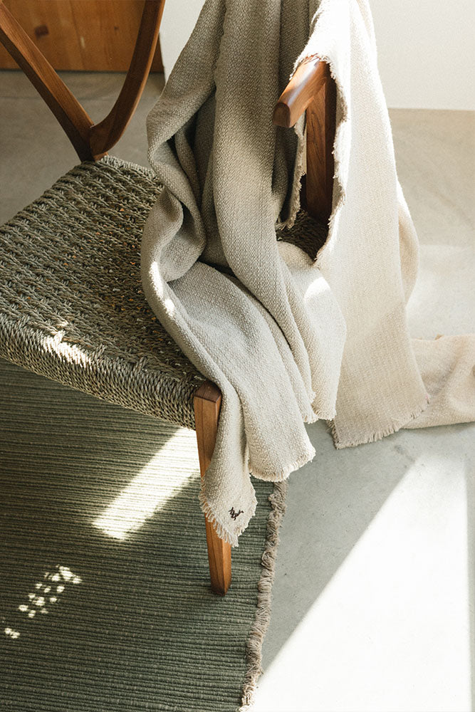 Manta Handloom Natural, imagen 3.