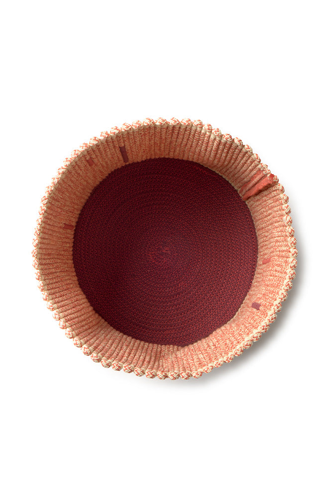 Cesta Handloom Vertical Terracota, imagen 6.
