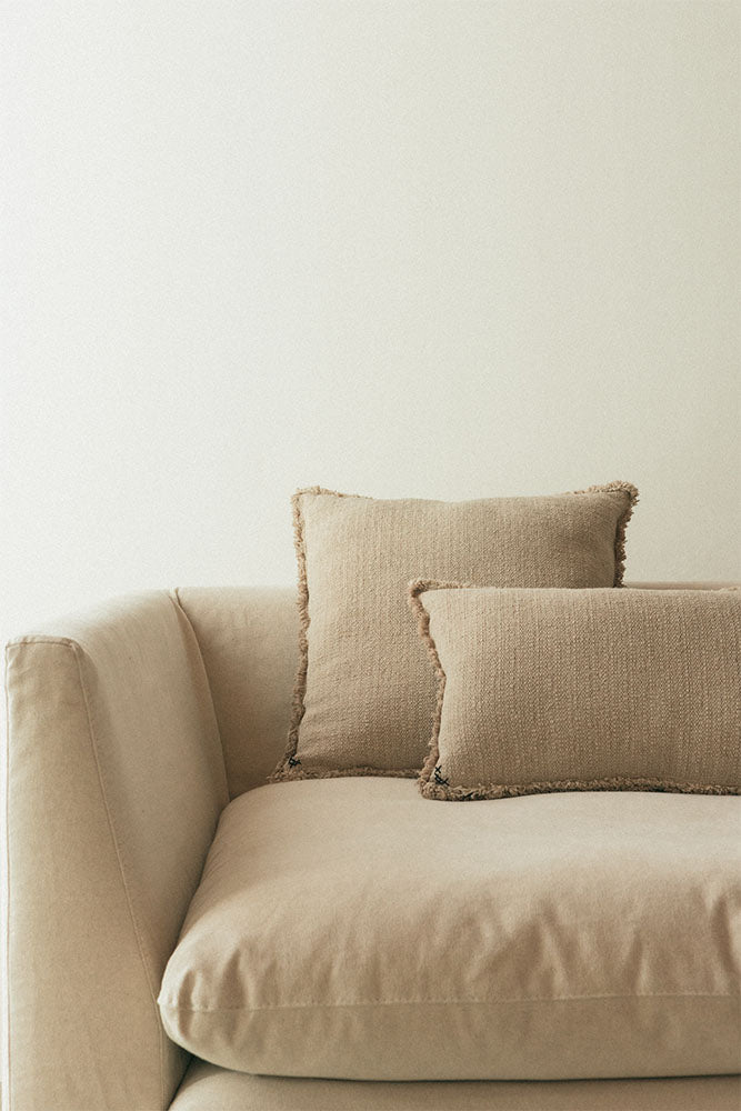 Cojín rectangular Handloom Beige, imagen 2.
