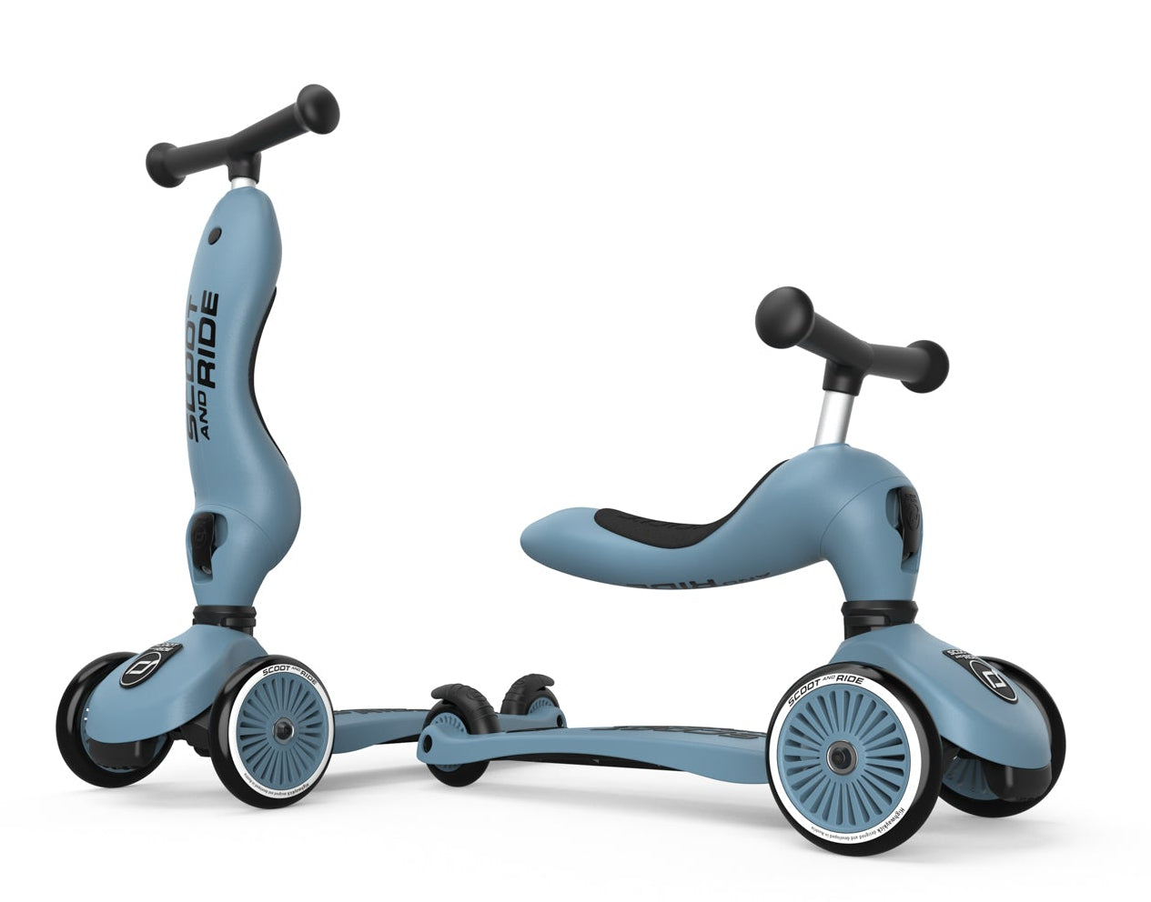Andador y patinete 2 en 1 Highwaykick 1 Steel - Scoot & Ride