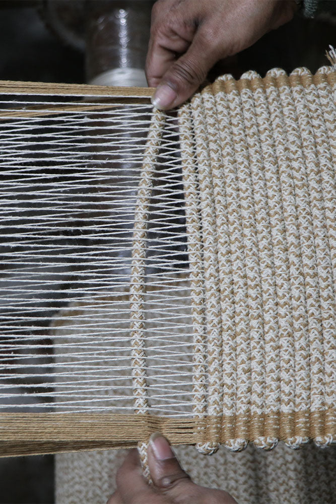 Cesta Handloom Vertical Natural, imagen 6.