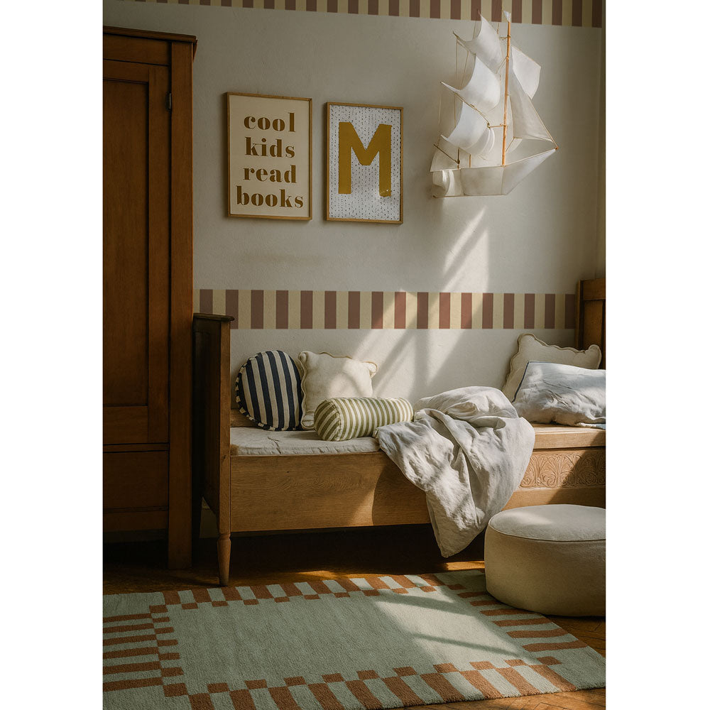 Cenefa Nostalgia Beige y Marrón (Border Nostalgia Beige Brown) – Dekornik
