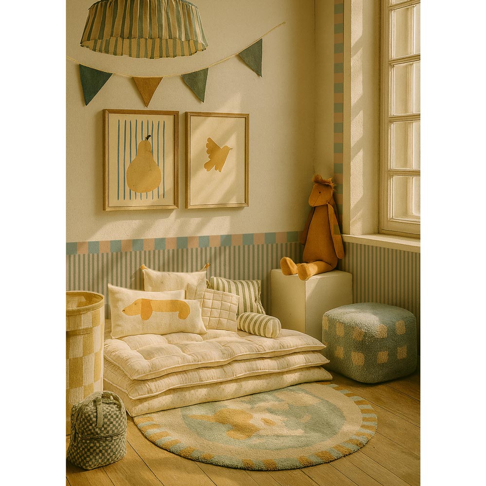 Cenefa Slim Beige y Azul (Border Slim Beige Blue) – Dekornik