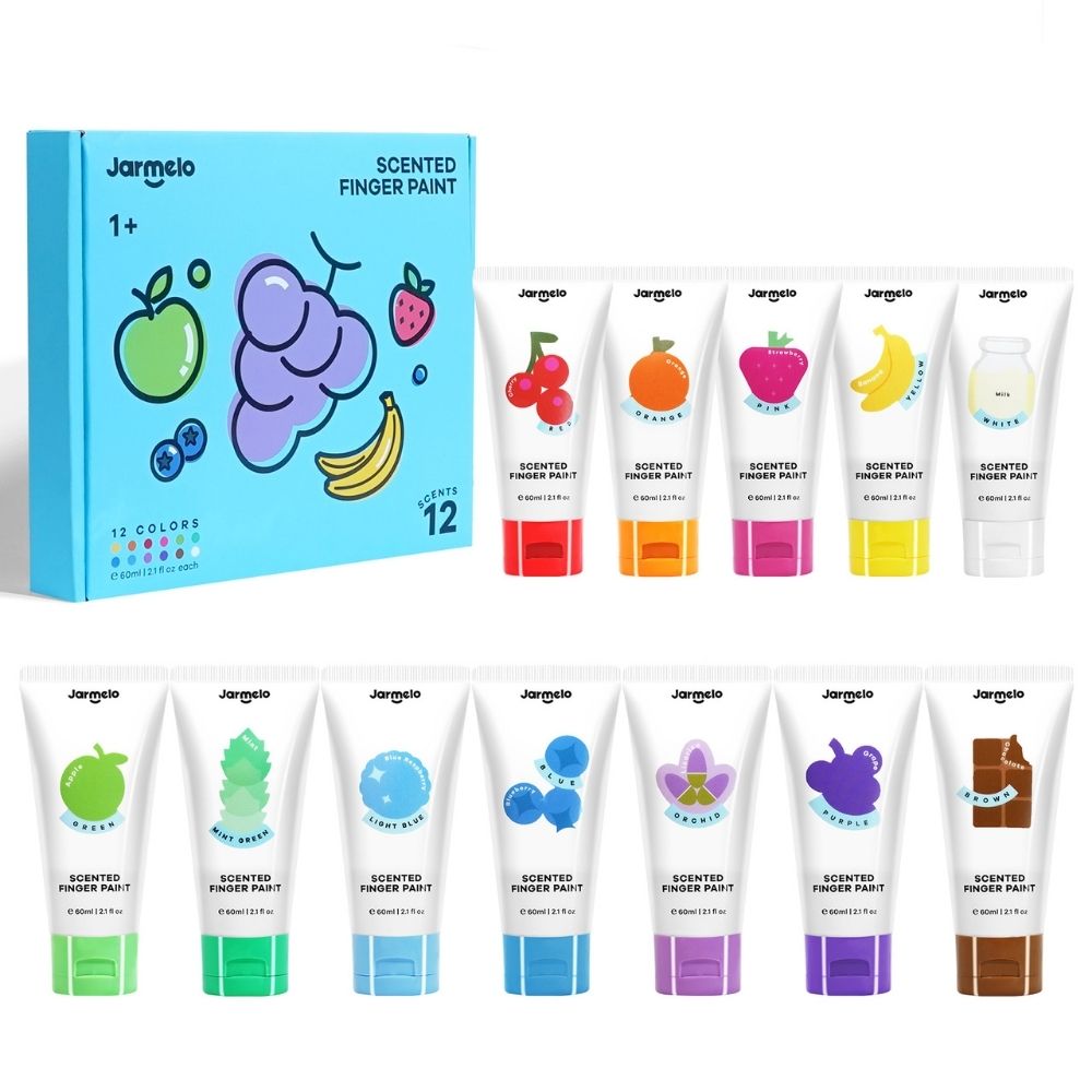 Pintura de dedos perfumada (12 ud.) - Jarmelo