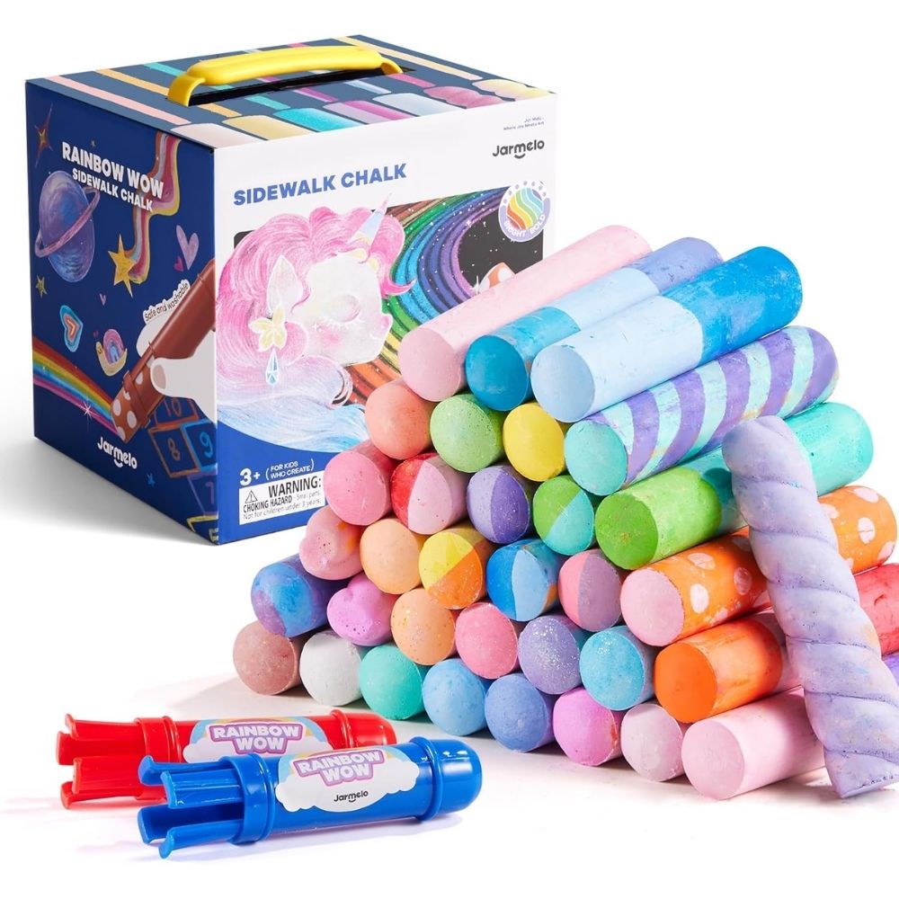 Tizas lavables - RAINBOW (24 ud. + 2 soportes) - Jarmelo