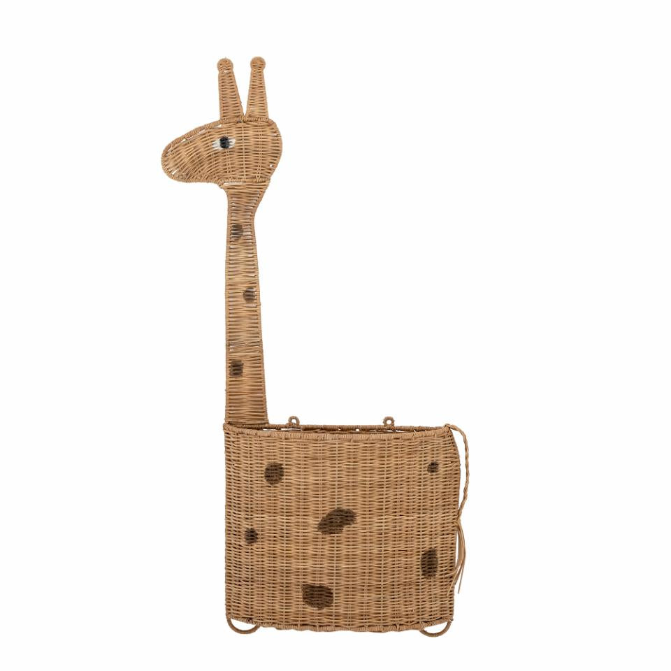 Cesta de Pared Philine Jirafa de Ratán Natural