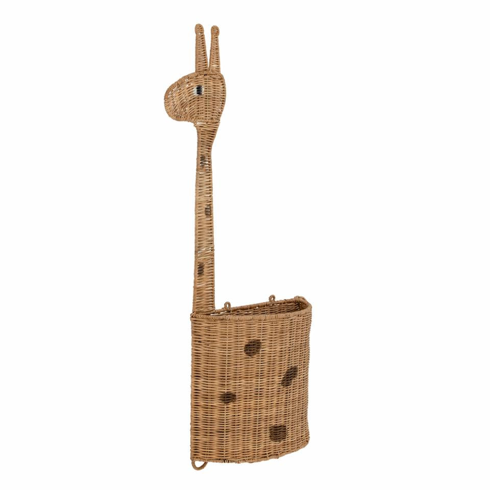 Cesta de Pared Philine Jirafa de Ratán Natural