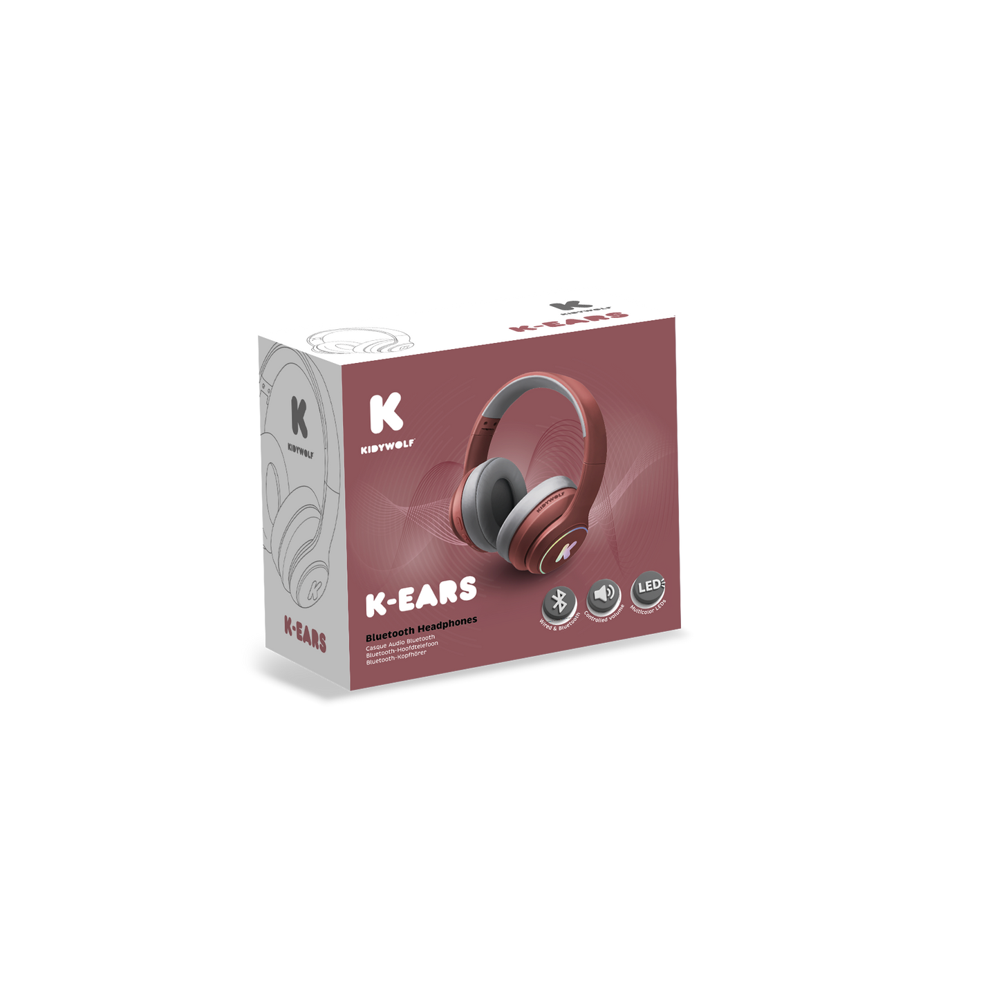 K-EARS - Auriculares para Adolescentes Rojo