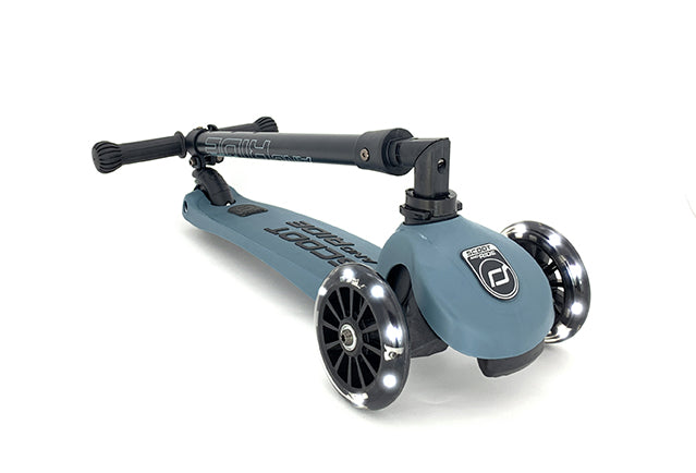 Patinete plegable Highwaykick 3 LED Steel - Scoot & Ride