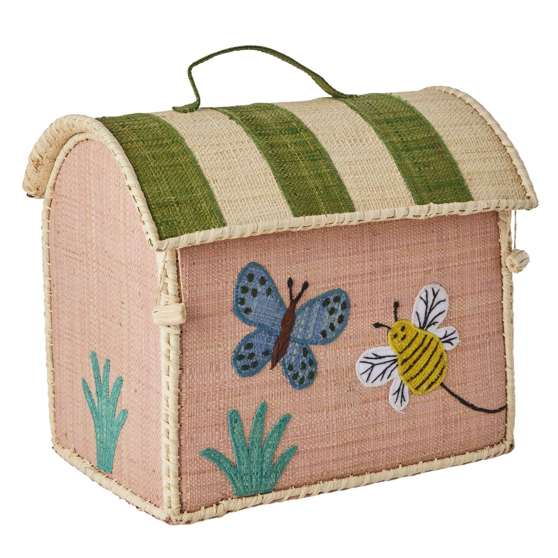 Cesta de Almacenamiento de Rafia RICE KIDS - Circus, Butterfly & Cats