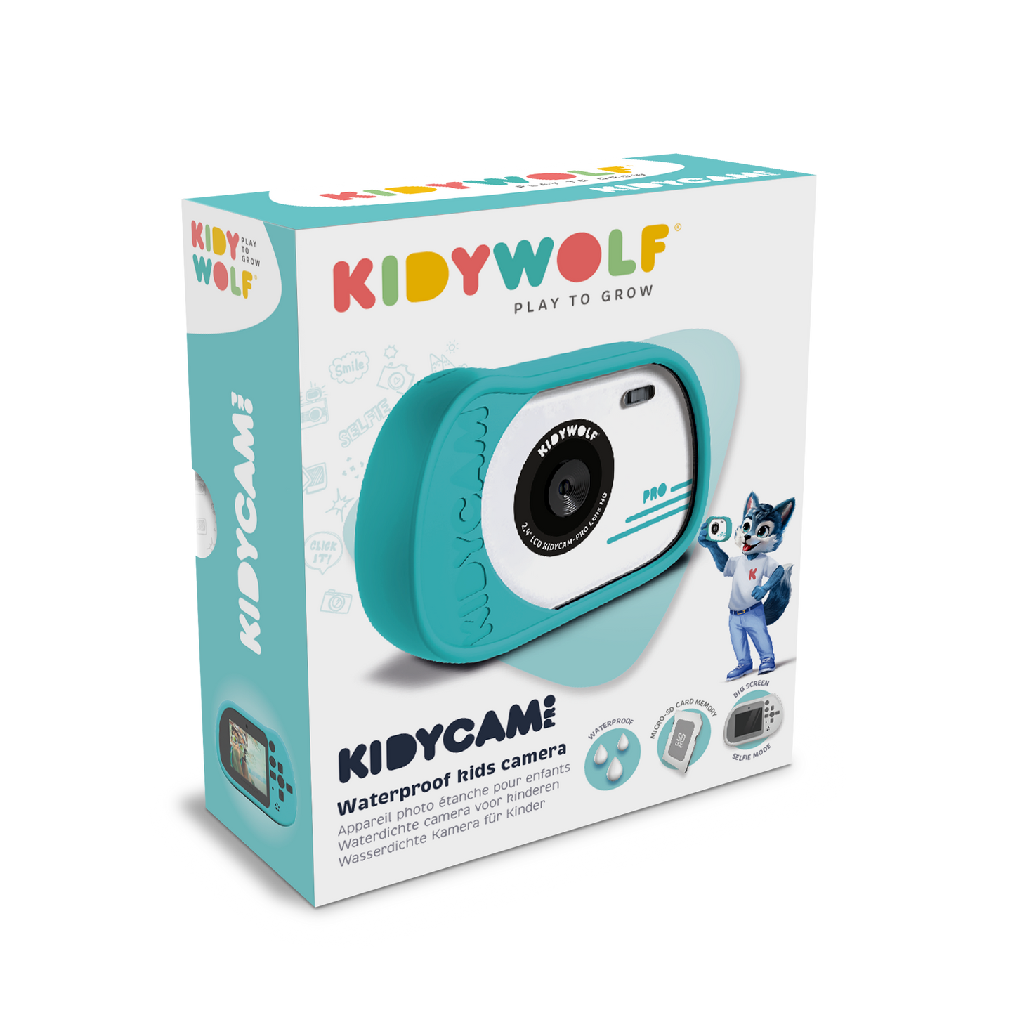 KIDYCAM - Cámara Impermeable Azul Cian
