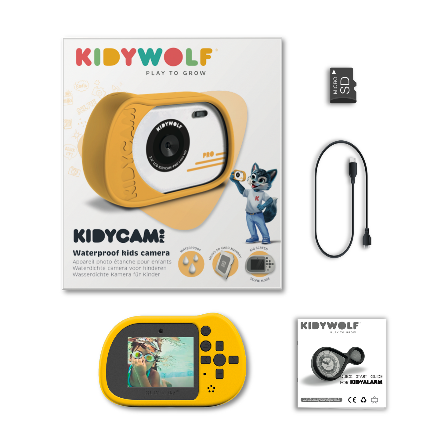 KIDYCAM - Cámara Impermeable Naranja