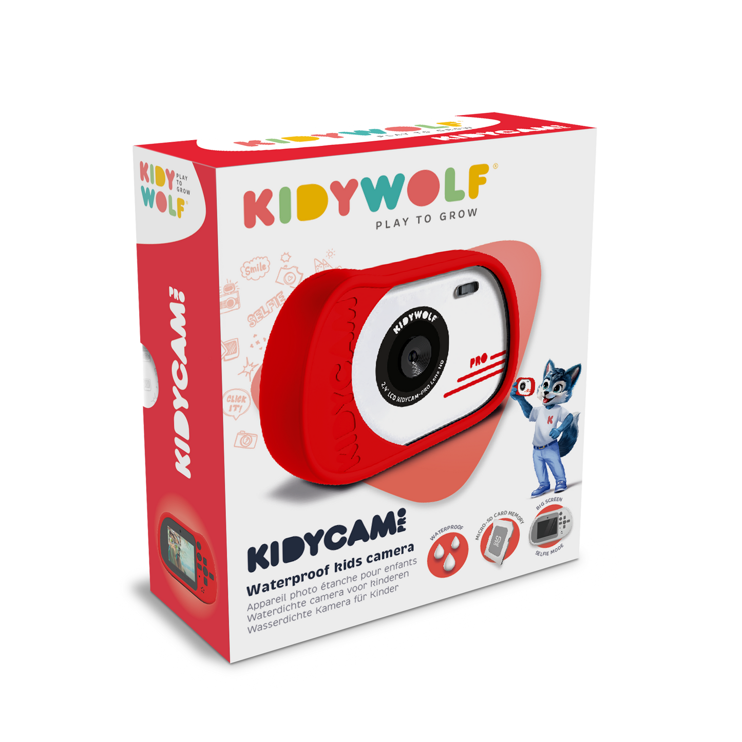 KIDYCAM - Cámara Impermeable Rojo