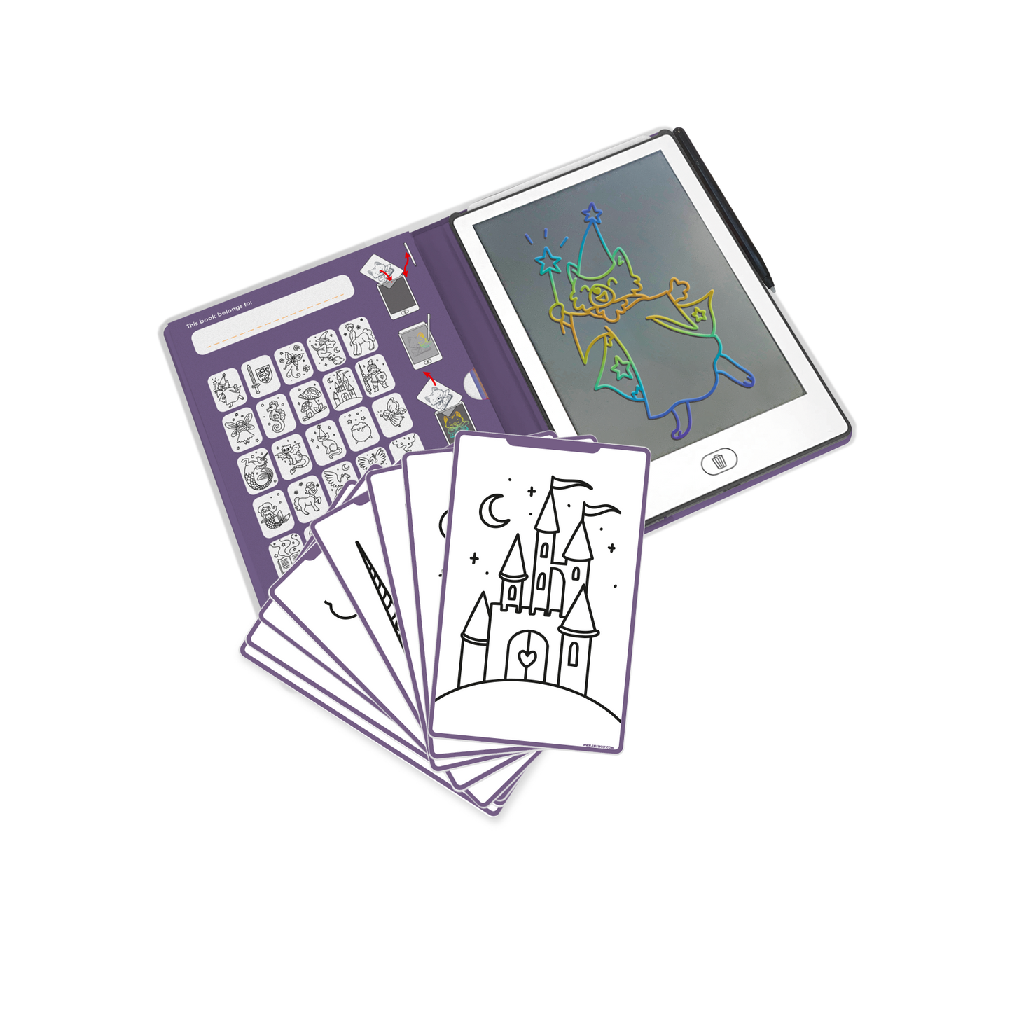 KIDYDRAW-MINI Once upon a time - Tablet de Dibujo LCD Portátil