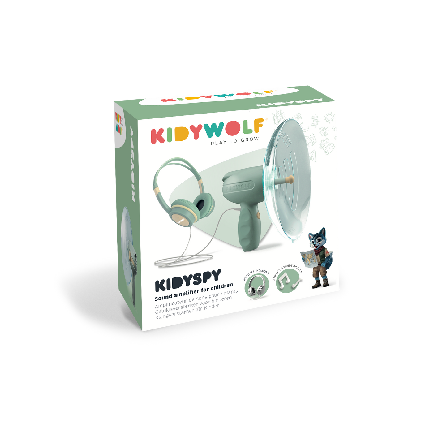 KIDYSPY Amplificador de Sonido Verde - Kidywolf