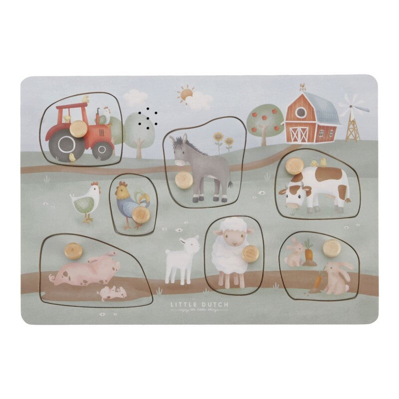 Puzzle con Sonido Pequeña Granja - Little Dutch