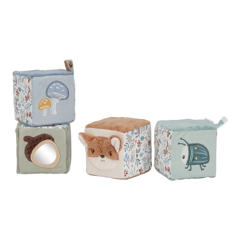 Cubos Blanditos Apilables Amigos de Bosque - Little Dutch