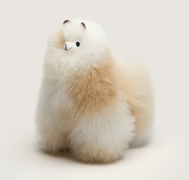 Peluche de Alpaca Huacaya Natural – Hecho a Mano en Perú - LIGHT BLONDE MIX