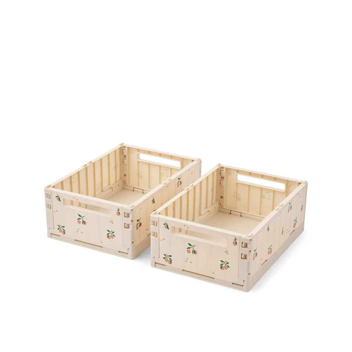 Set de 2 Cajas de Almacenaje Estampadas M Weston Peach / Sea Shell - Liewood