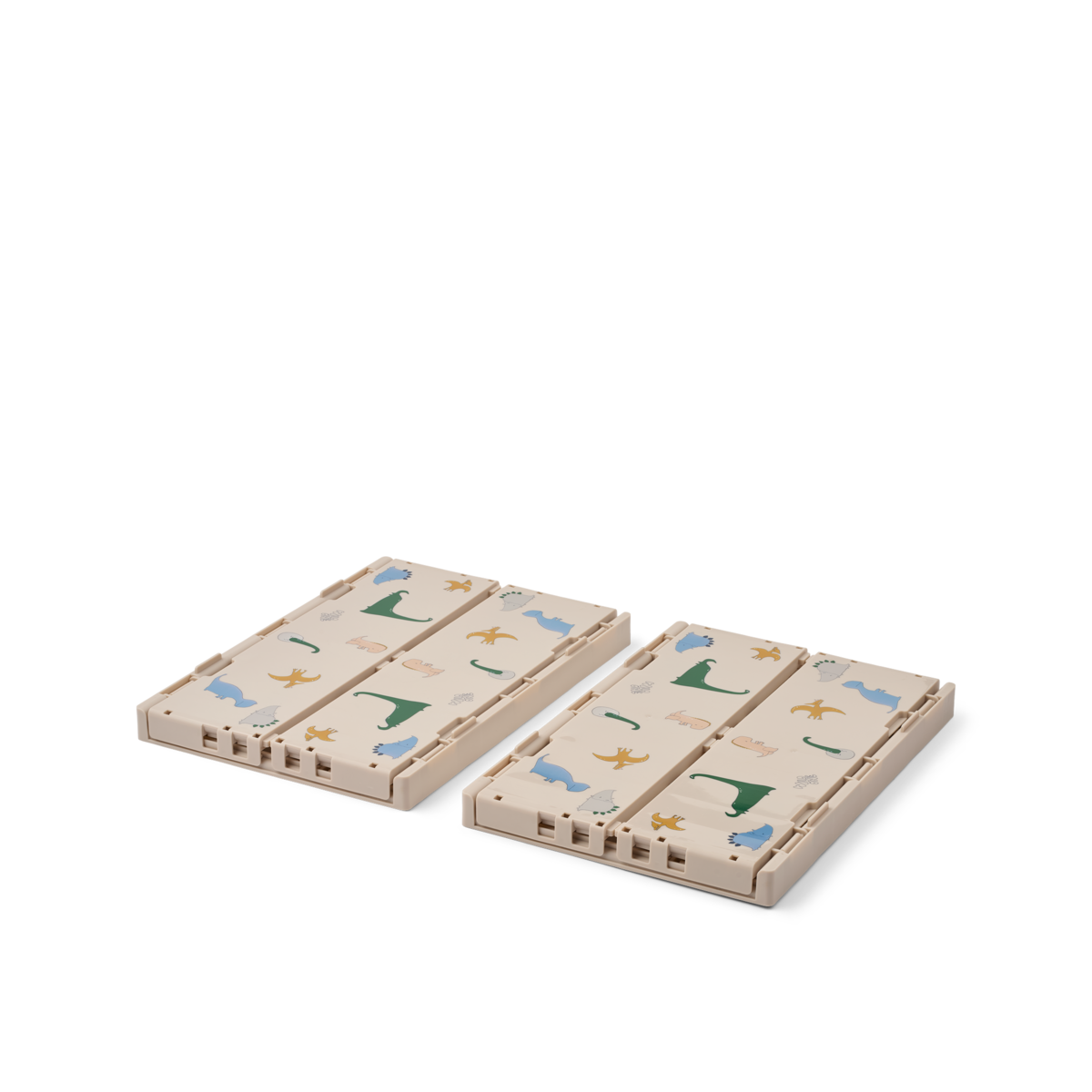 Set de 2 Cajas de Almacenaje Estampadas M Weston Dino Roar / Sandy - Liewood