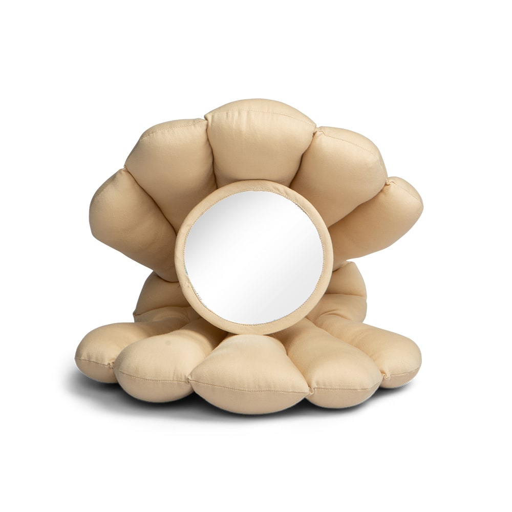 Espejo de juguete para bebé - Beige suave