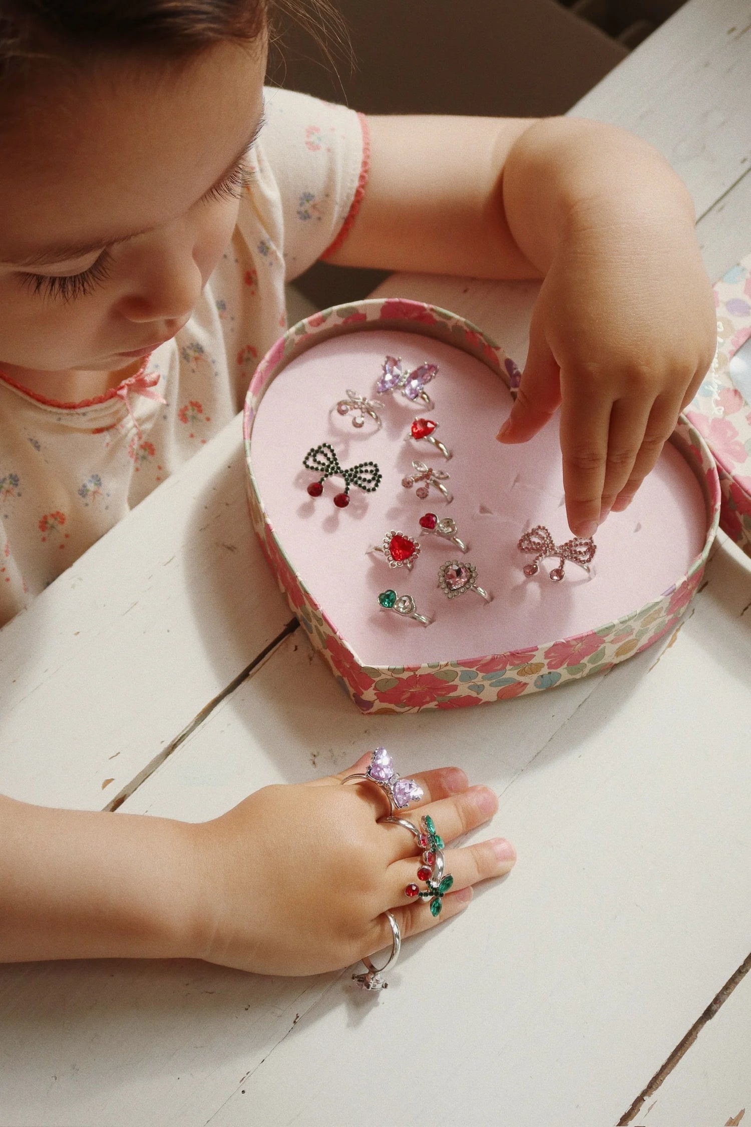 Set de 14 Anillos Infantiles Ajustables DREAMY Multi - Konges Sløjd