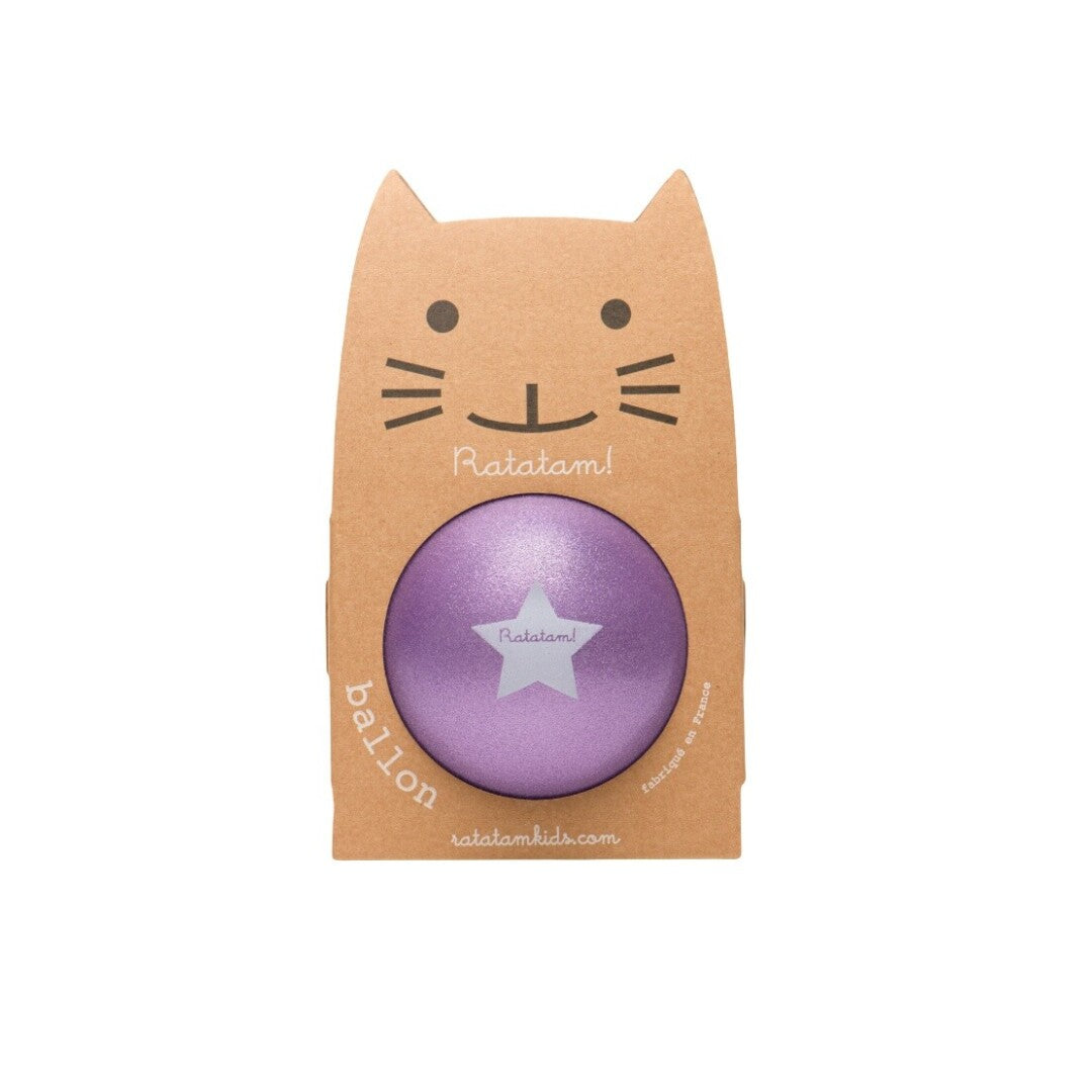 Pelota glitter 15 cm (Púrpura) - Ratatam