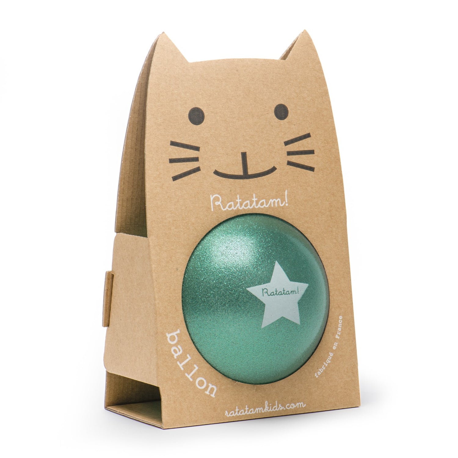 Pelota glitter 22 cm (Verde) - Ratatam