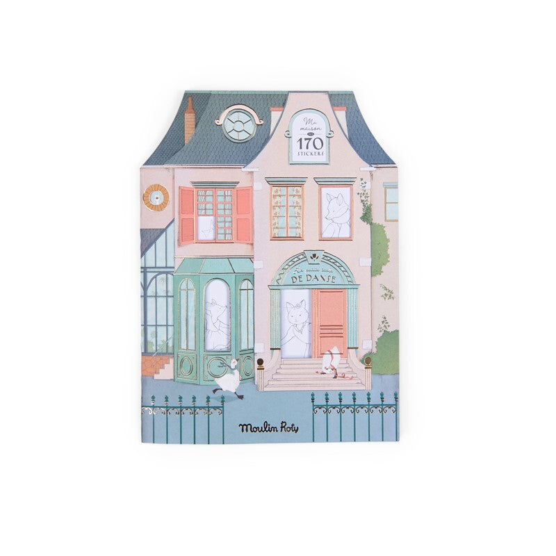Cuaderno de Colorear y Pegatinas La Petite École de Danse - Moulin Roty