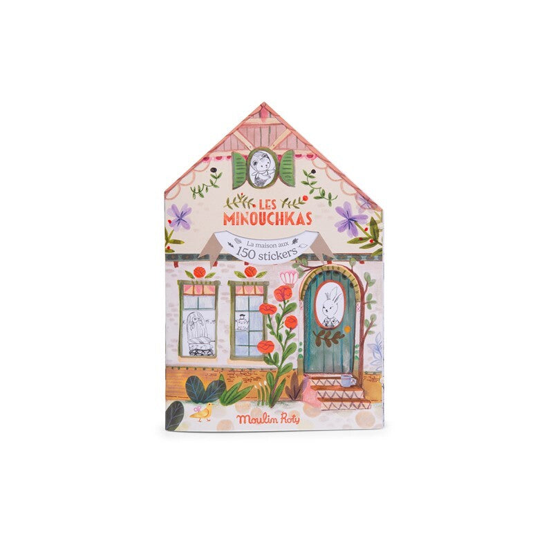 Cuaderno de colorear y pegatinas Les Minouchkas - Moulin Roty