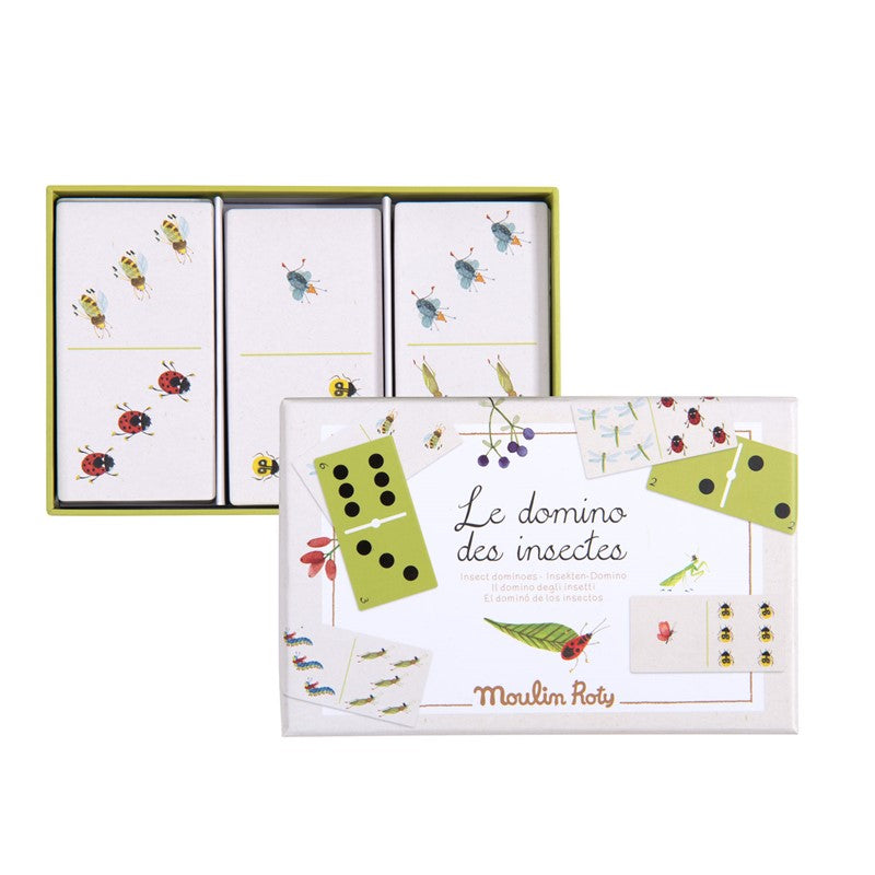 Domino de Doble Cara Los Insectos Le Jardin - Moulin Roty