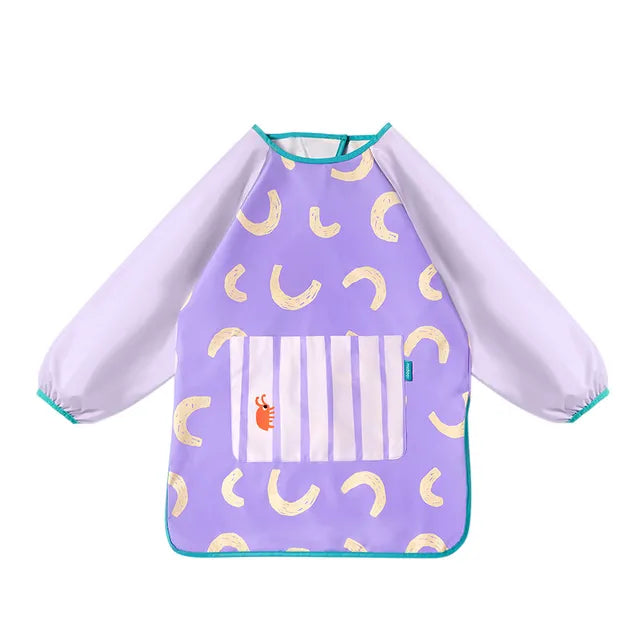 Delantal infantil impermeable para pintar Mideer – morado