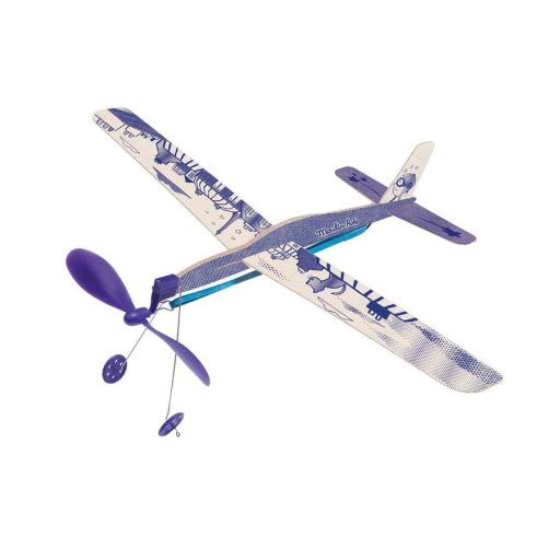 Avión de madera de balsa Azul – Moulin Roty