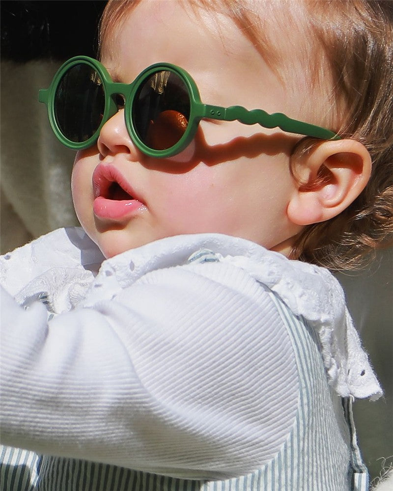 Gafas de Sol Redondas Cactus Green 0-18M – OLIVIO & CO