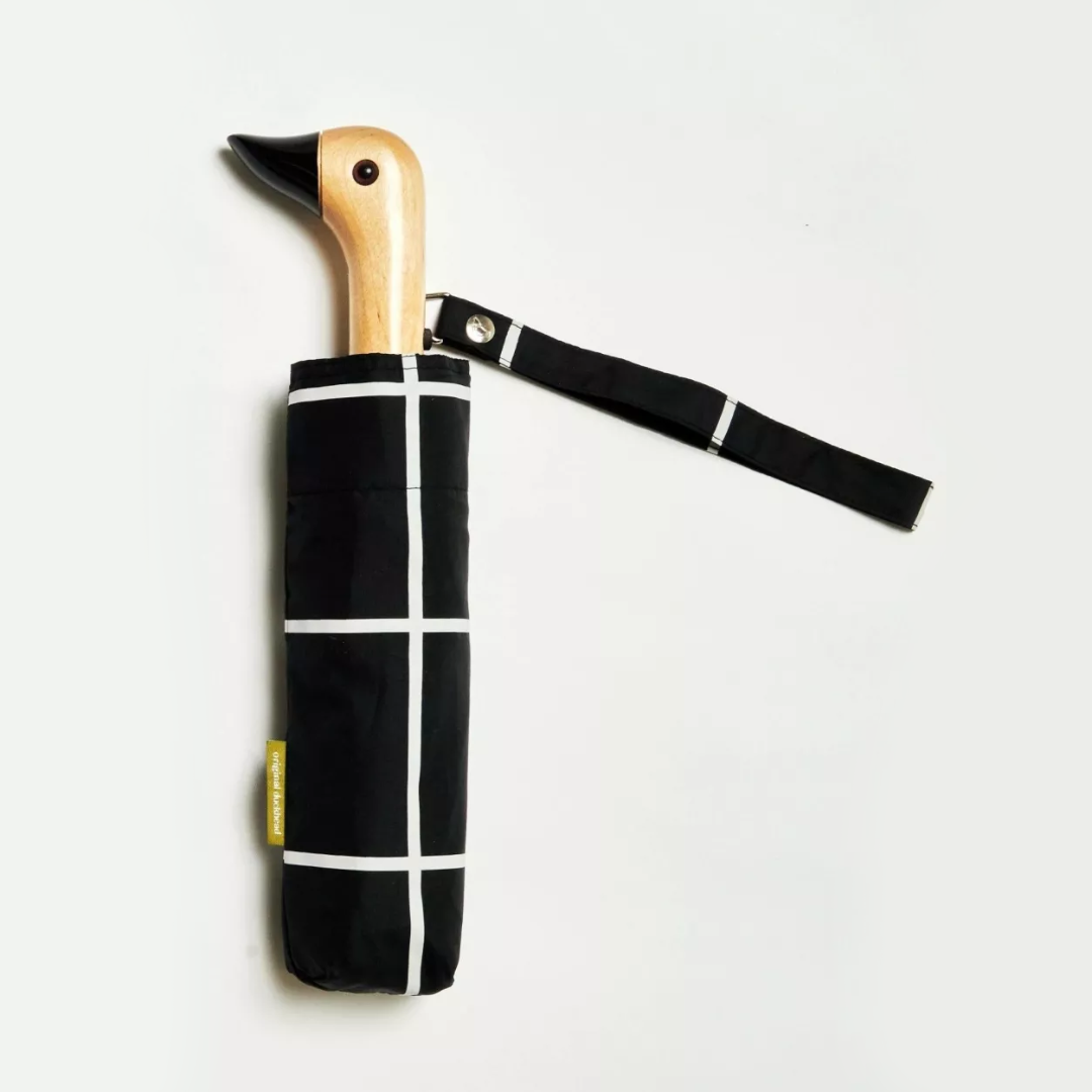 Paraguas Duckhead Original – Cuadrícula Negra