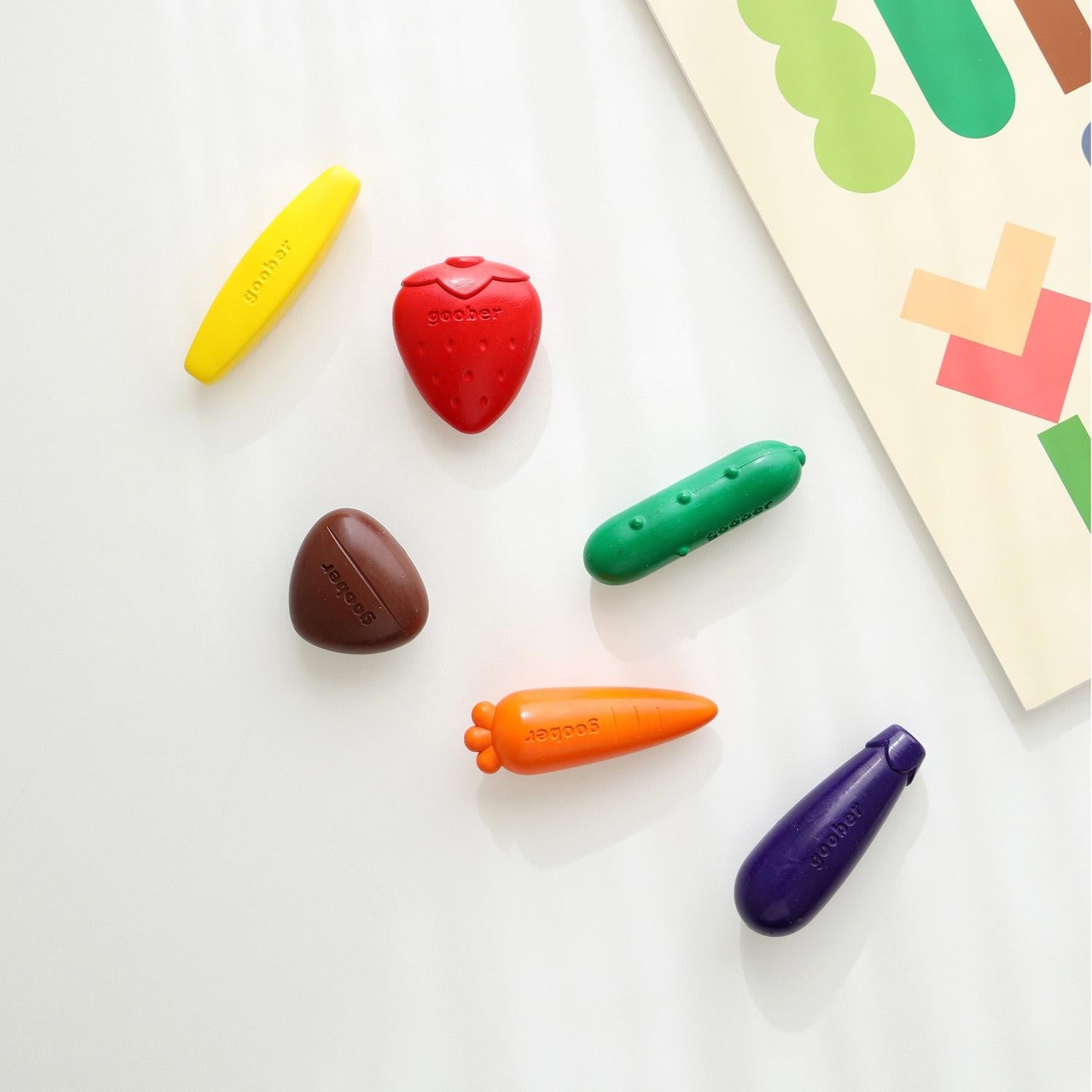 Crayones en forma de verduras y frutas Crayon Farm Pack - Goober